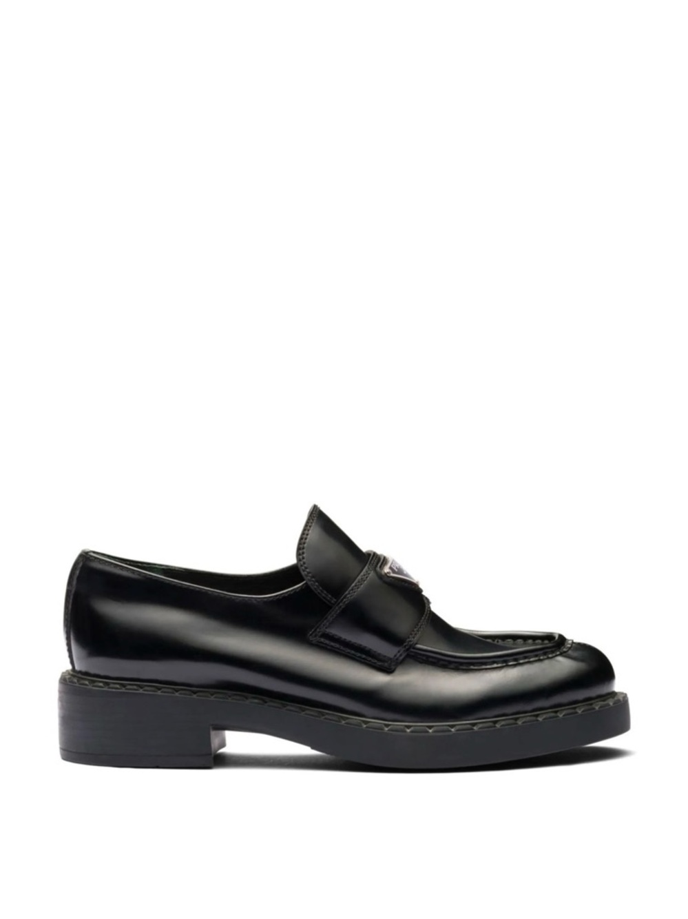 Prada Black Leather Loafers - Picture 2 of 6